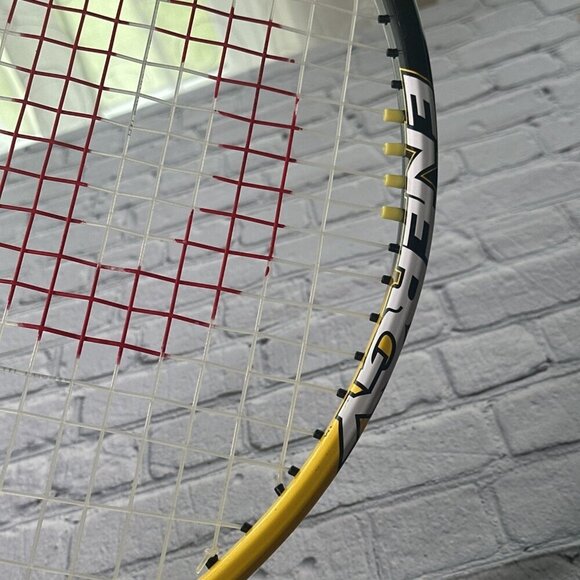Wilson Match Point Energy Soft W 3 Titanium3 Tennis Racket Yellow Black - Picture 7 of 12
